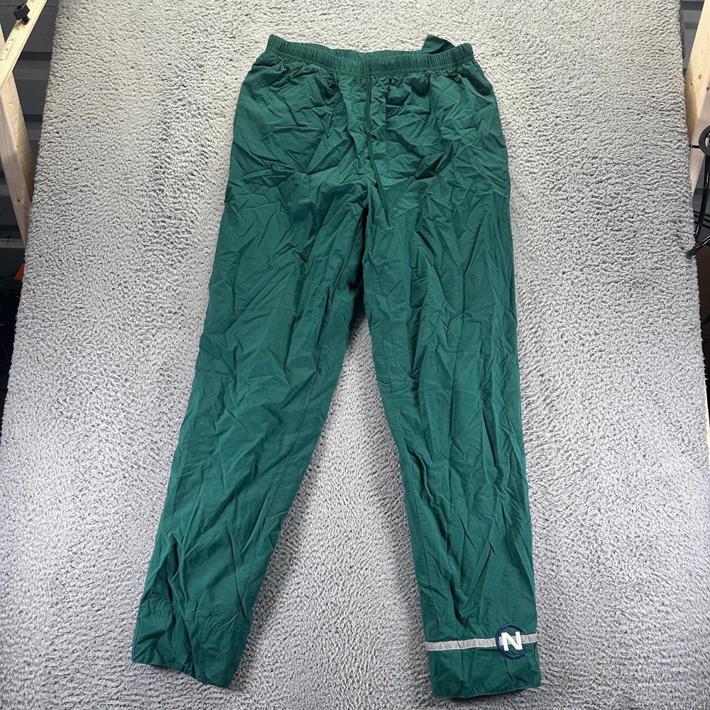 Vintage Nautica Competition‎ Pant Men XL Green Nylon Windbreaker Hiking Gorpcore